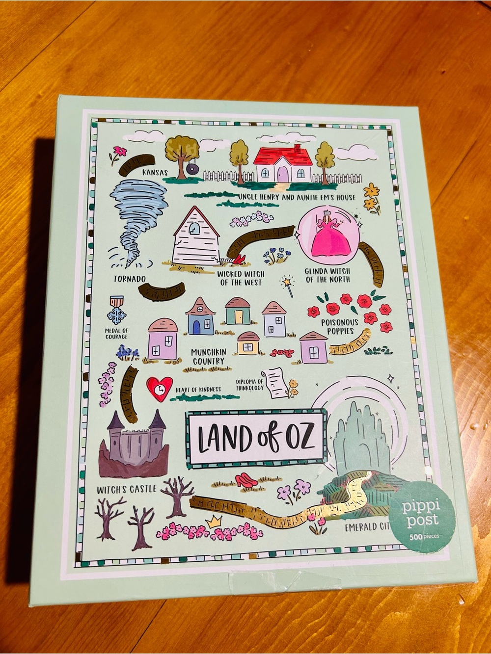 Wizard of Oz / Land of Oz Illustrated Puzzle - 500 pieces - brand new